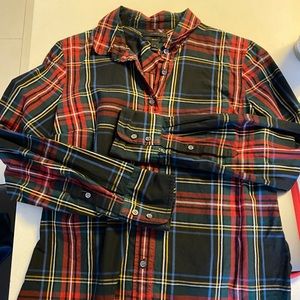 Plaid jcrew holiday shirt